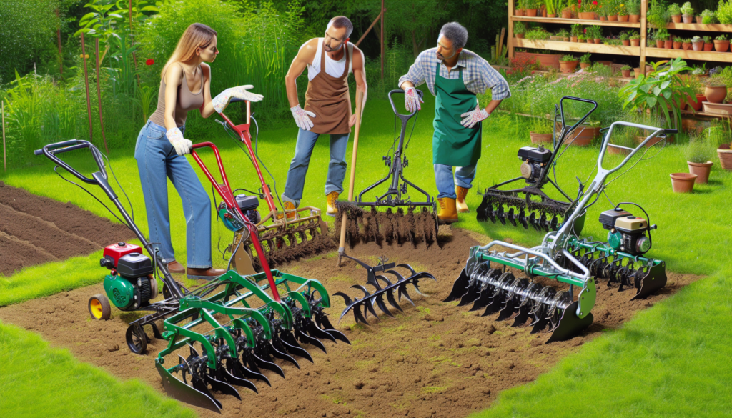 Garden Tillers With Plough Attachments